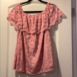 Off the shoulder lace blouse! NWT